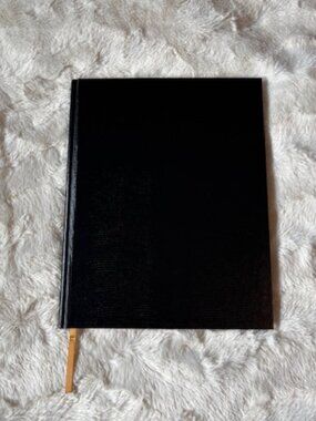 Blueline Black Hardcover Notebook Journal 150 Lined Pages Ribbon Bookmark New